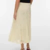 Awblakely langer Rock mit hoher Taille