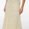 Awblakely langer Rock mit hoher Taille