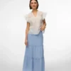 Awkeeley langer Rock mit hoher Taille