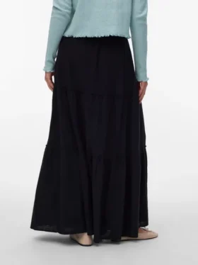 Awkeeley langer Rock mit hoher Taille