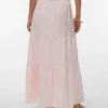 Awkeeley langer Rock mit hoher Taille