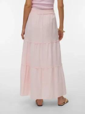 Awkeeley langer Rock mit hoher Taille