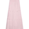 Awkeeley langer Rock mit hoher Taille