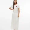 Awkeeley langer Rock mit hoher Taille