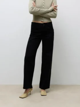 Awrena Jeans mit mittlerer Leibhöhe und weitem Bein