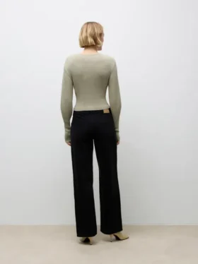 Awrena Jeans mit mittlerer Leibhöhe und weitem Bein