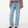Awrena Jeans mit mittlerer Leibhöhe und weitem Bein