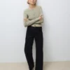 Awrena Jeans mit mittlerer Leibhöhe und weitem Bein