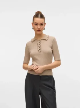 Awshirli Strick-Polo-Hemd