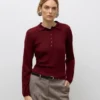 Awsikita Strick-Polo-Hemd