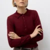 Awsikita Strick-Polo-Hemd