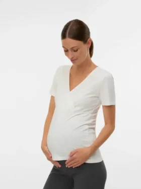 Bodycon-Fit-Top mit V-Ausschnitt