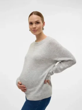 Gestrickter Pullover für Umstandsmode