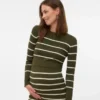 Gestrickter Pullover für Umstandsmode