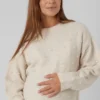 Gestrickter Pullover für Umstandsmode