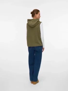 Hoodie-Strickweste in Regular-Fit