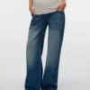 Jeans mit weitem Bein und mittlerer Taillenhöhe