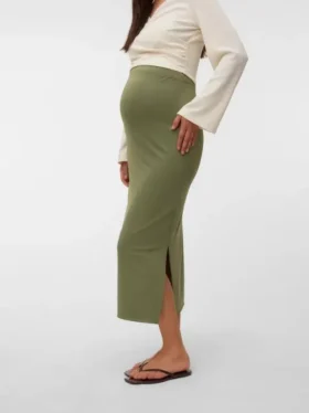 Langer Rock mit hoher Taille
