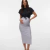 Langer Rock mit hoher Taille