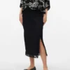 Midi-Rock mit hoher Taille