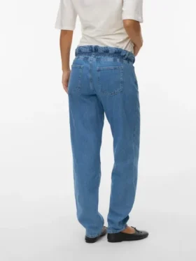 Mom-Fit-Jeans mit niedriger Taille