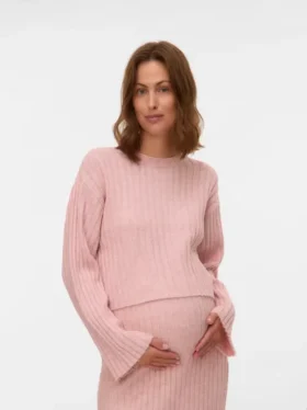Pullover mit kurzer Passform und Rundhalsausschnitt