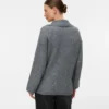 Pullover mit normaler Passform und hohem Kragen