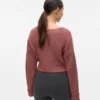 Regular Fit, V-Ausschnitt, umgeschlagene Ärmelbündchen, überschnittene Schultern, Pullover