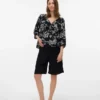 Shorts mit normaler Passform und hoher Taille