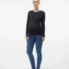 Slim-Fit-Top mit Rundhalsausschnitt