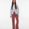 Snrancy Jeans mit mittlerer Leibhöhe und weitem Bein
