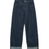 Snrancy Jeans mit mittlerer Leibhöhe und weitem Bein