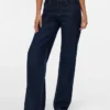 Snrancy Jeans mit mittlerer Leibhöhe und weitem Bein
