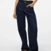 Snrancy Jeans mit mittlerer Taillenhöhe und weitem Bein