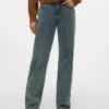 Snrancy Jeans mit mittlerer Taillenhöhe und weitem Bein