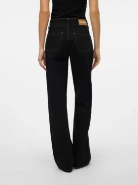 Snrancy Jeans mit mittlerer Taillenhöhe und weitem Bein