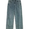 Snrancy Jeans mit mittlerer Taillenhöhe und weitem Bein
