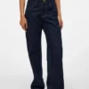 Snrancy Jeans mit mittlerer Taillenhöhe und weitem Bein