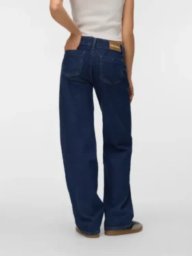 Snrancy Jeans mit niedriger Leibhöhe und weitem Bein