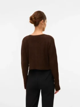 Strickcardigan mit Rundhalsausschnitt und normaler Passform aus Strickwaren