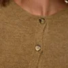 Strickjacke mit Rundhalsausschnitt aus Strickwaren in Regular-Fit