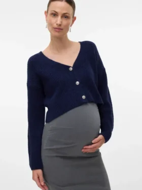 Strickjacke mit V-Ausschnitt aus Strickwaren in Regular-Fit