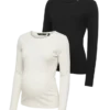 T-Shirt mit Rundhalsausschnitt und enger Passform
