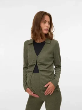 Top mit V-Ausschnitt in Regular-Fit