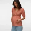 Top mit V-Ausschnitt in Regular-Fit