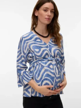 Top mit V-Ausschnitt in Regular-Fit