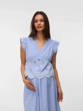 Top mit V-Ausschnitt in Regular-Fit