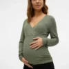 Top mit V-Ausschnitt in Regular-Fit