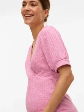 Top mit V-Ausschnitt in Regular-Fit