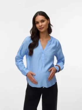 Top mit V-Ausschnitt in Regular-Fit